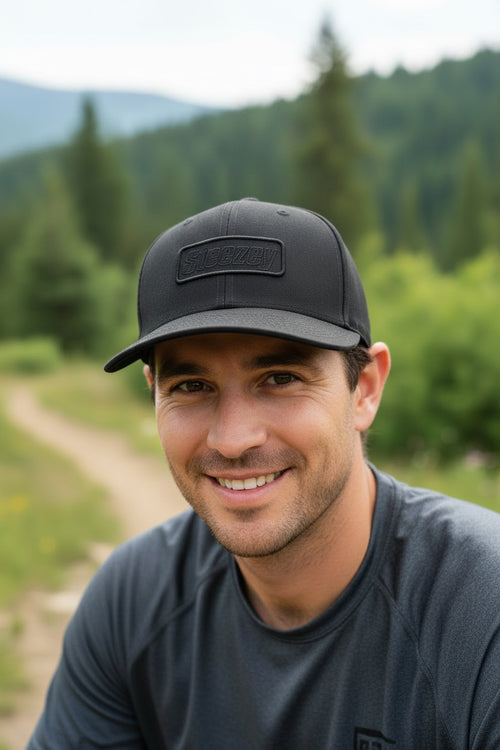 Steezey Black on Black Snapback Hat
