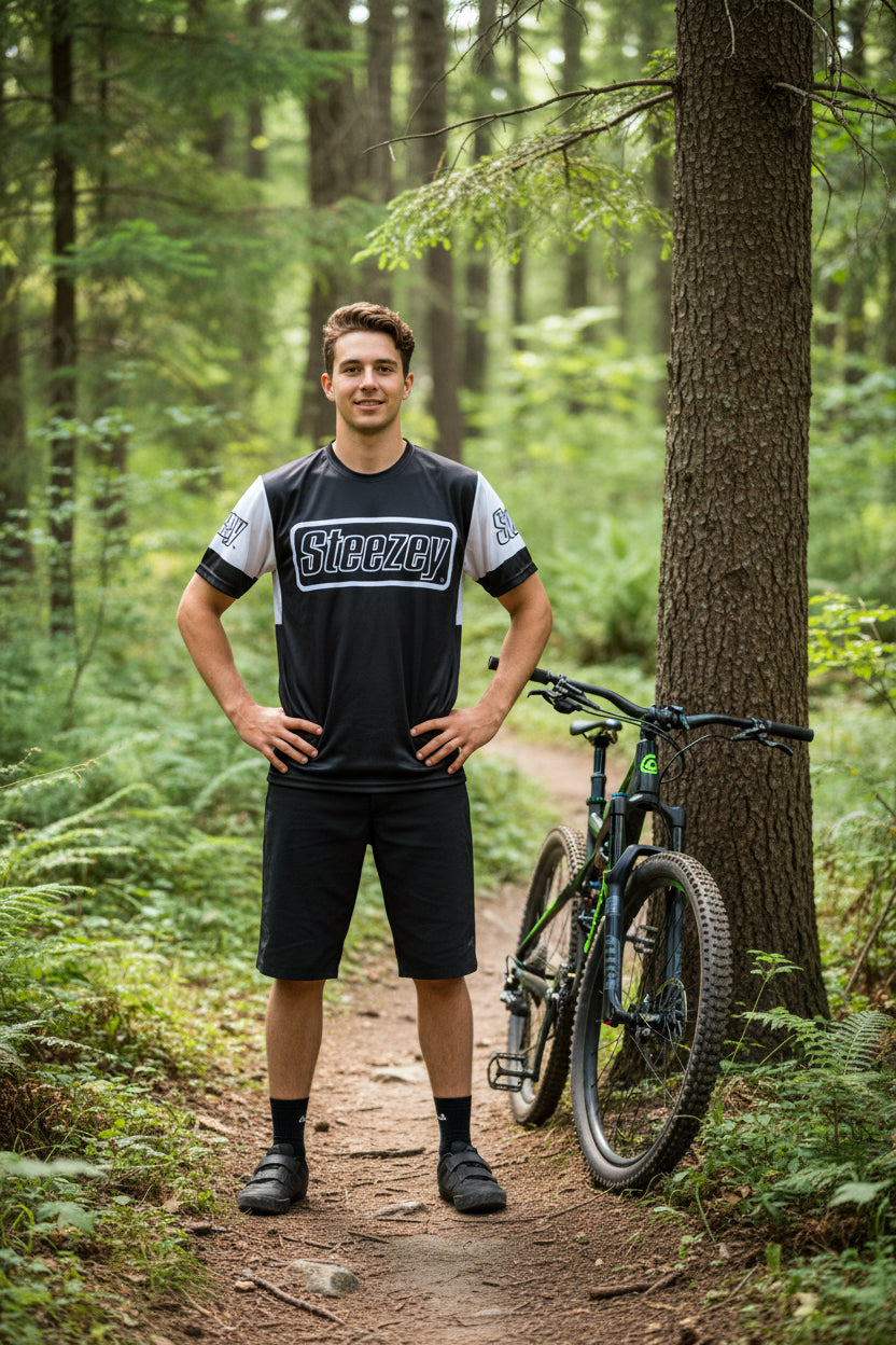 STEEZEY MTB B/W UpDraft Short Sleeve Jersey