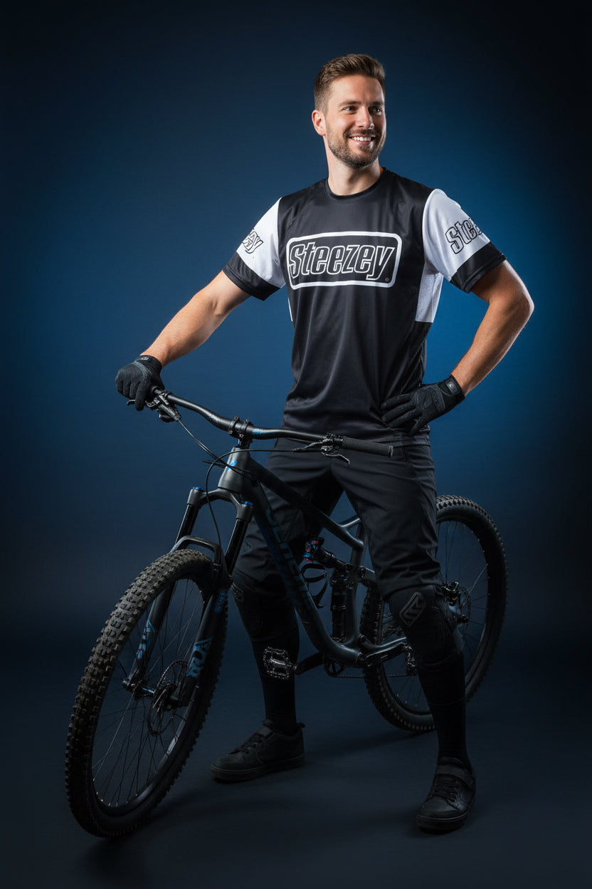STEEZEY MTB B/W UpDraft Short Sleeve Jersey