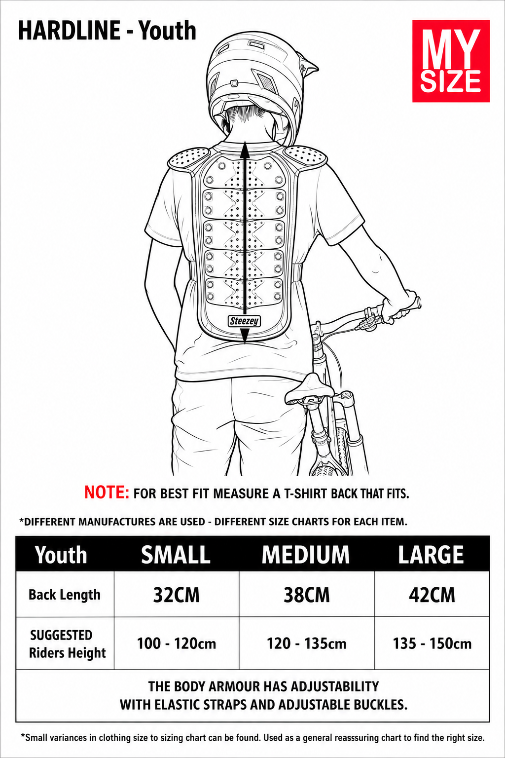 Steezey MTB Hardline Youth Above/Under Jersey Body Armour