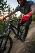 Steezey MTB Red Velocity Riding Gloves