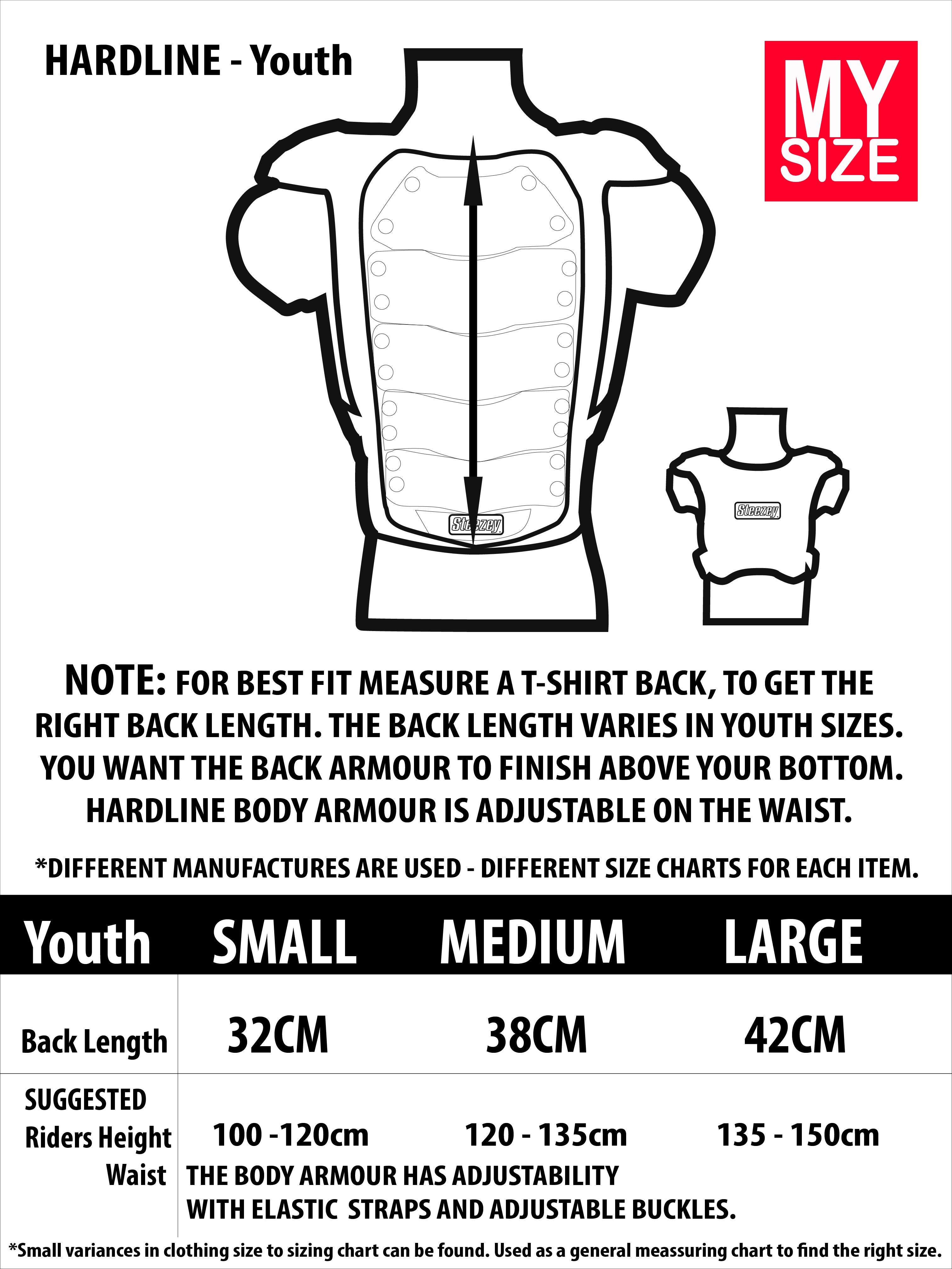 Steezey MTB Hardline Youth Above/Under Jersey Body Armour