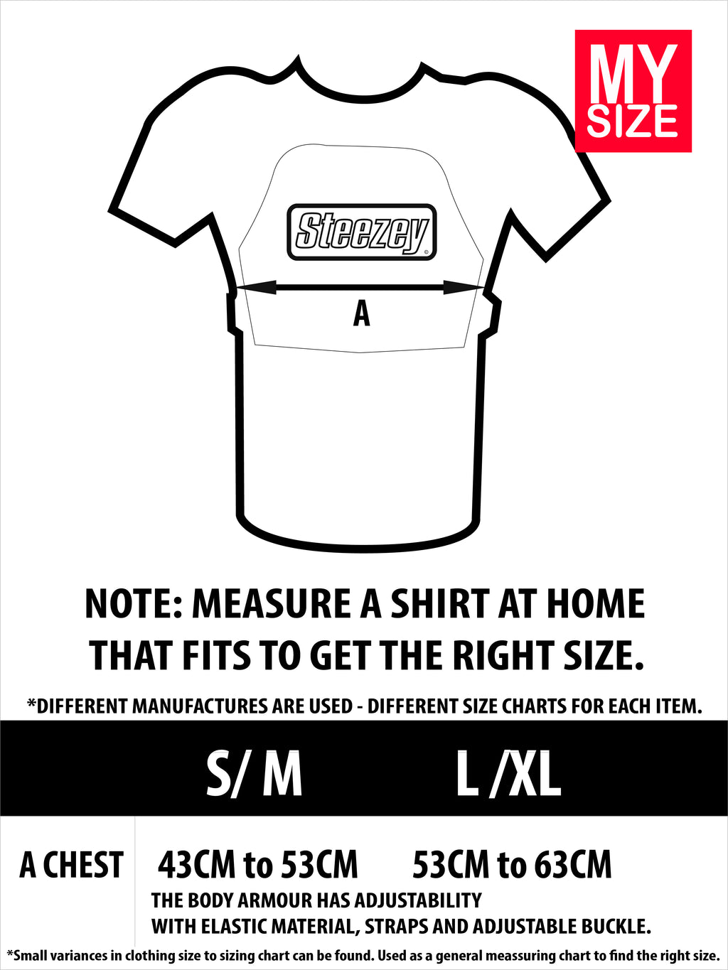 Steezey MTB Pro Under Jersey Body Armour with FLEXFORM RESTOCKED