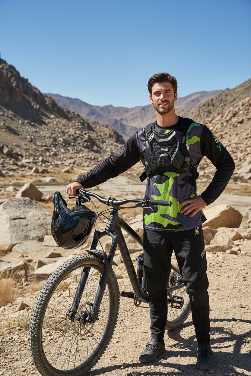 COMBO STEEZEY MTB GREEN CAMO / MTB HARDLINE UNDER OVER JERSEY BODY ARMOUR