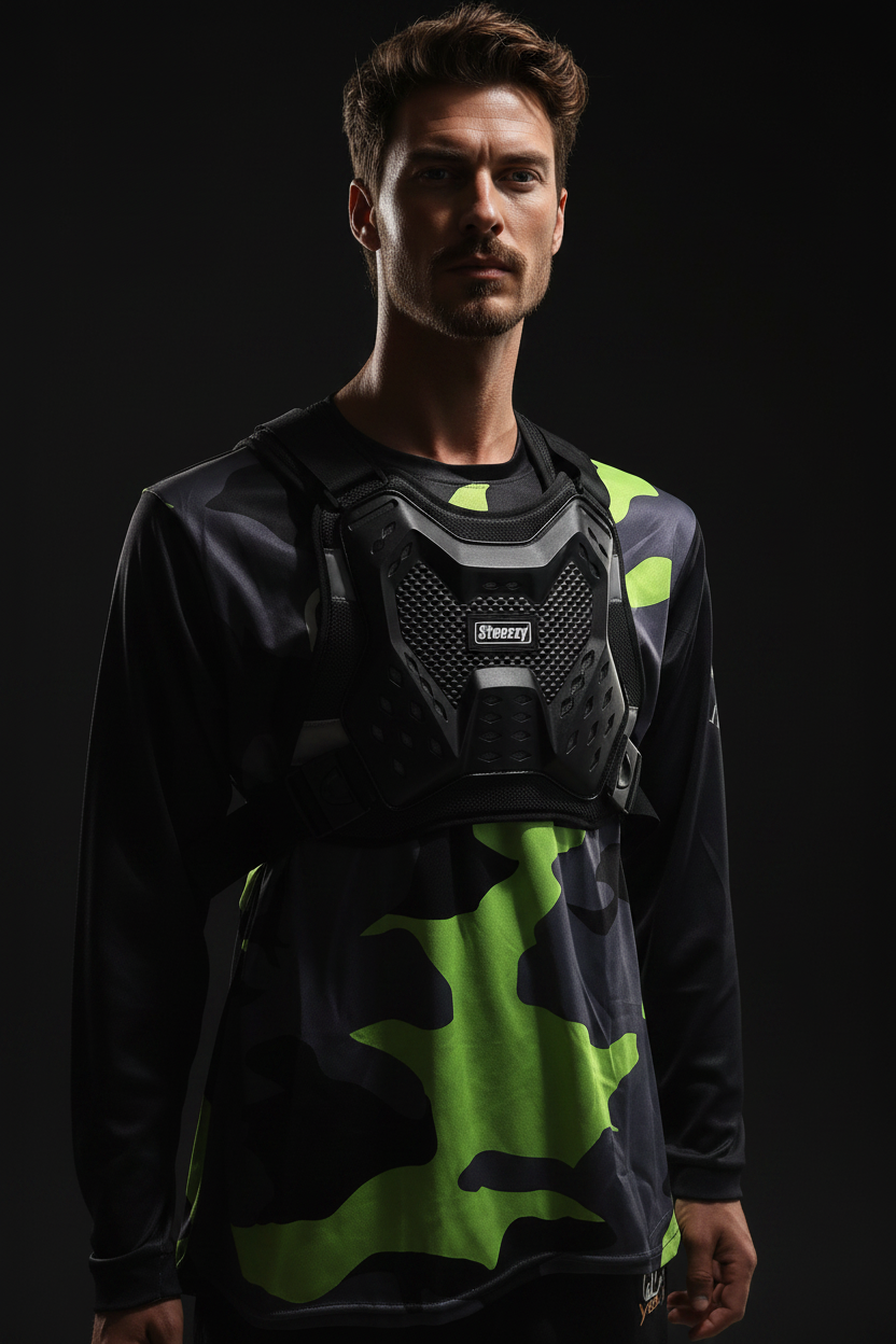 COMBO STEEZEY MTB GREEN CAMO / MTB HARDLINE UNDER OVER JERSEY BODY ARMOUR
