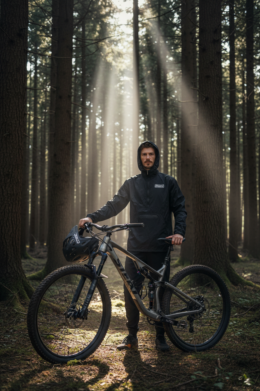 Steezey MTB Hooded Windbreaker Spray Jacket