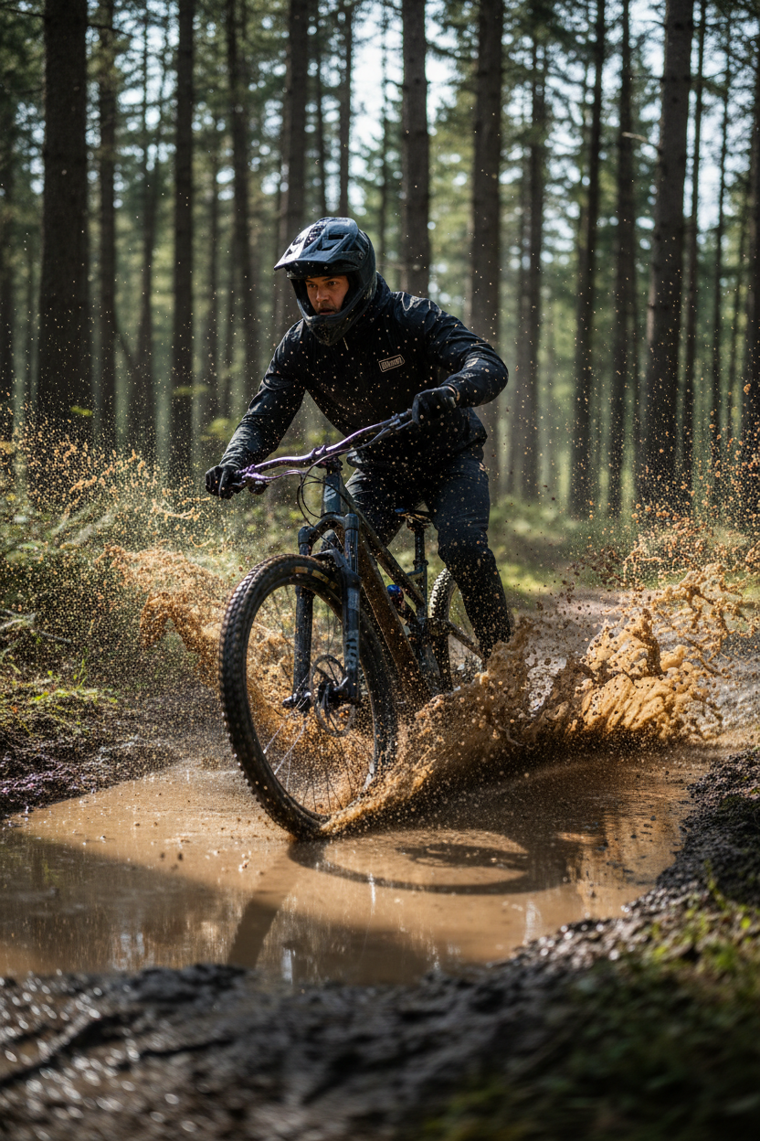 Steezey MTB Hooded Windbreaker Spray Jacket
