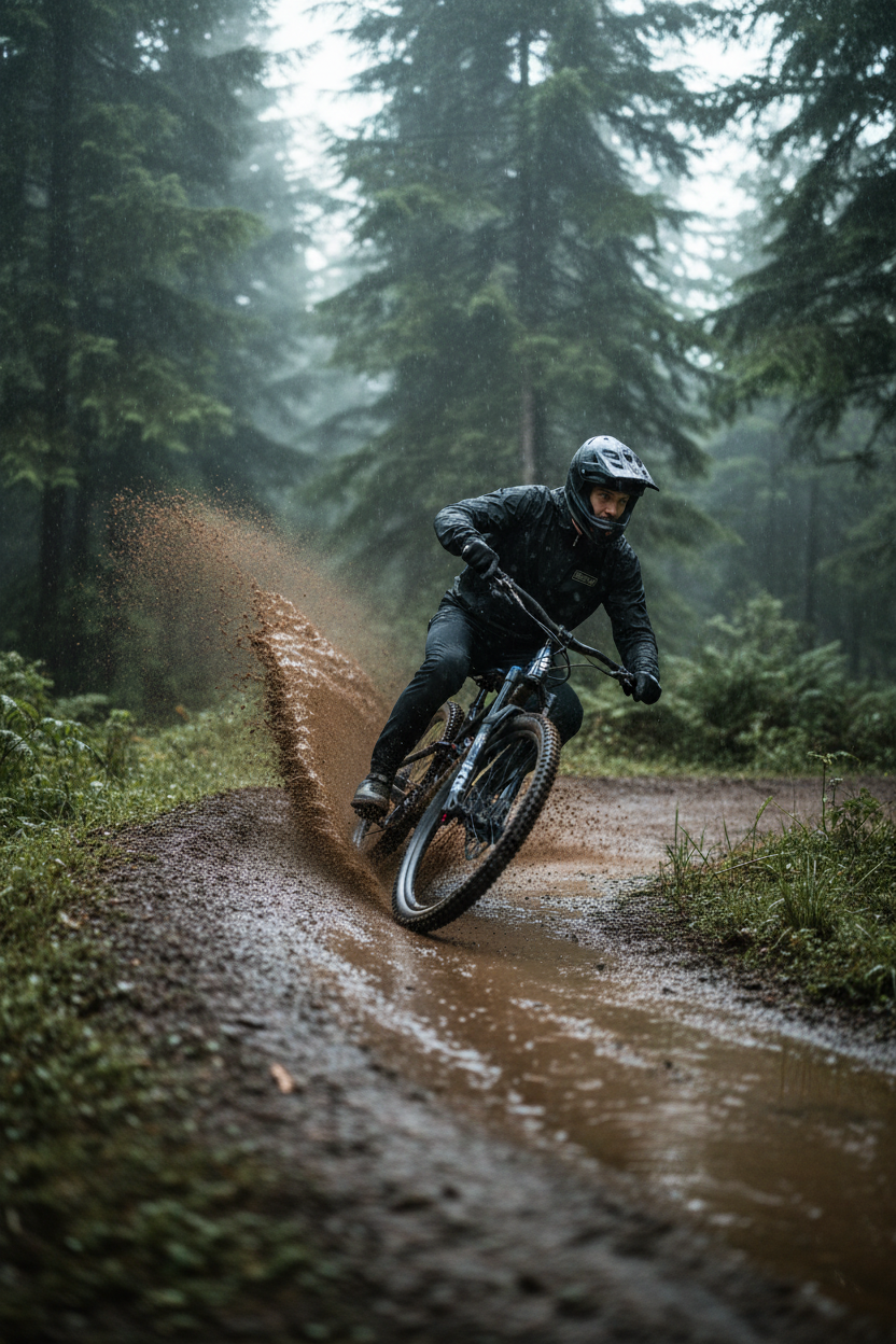 Steezey MTB Hooded Windbreaker Spray Jacket