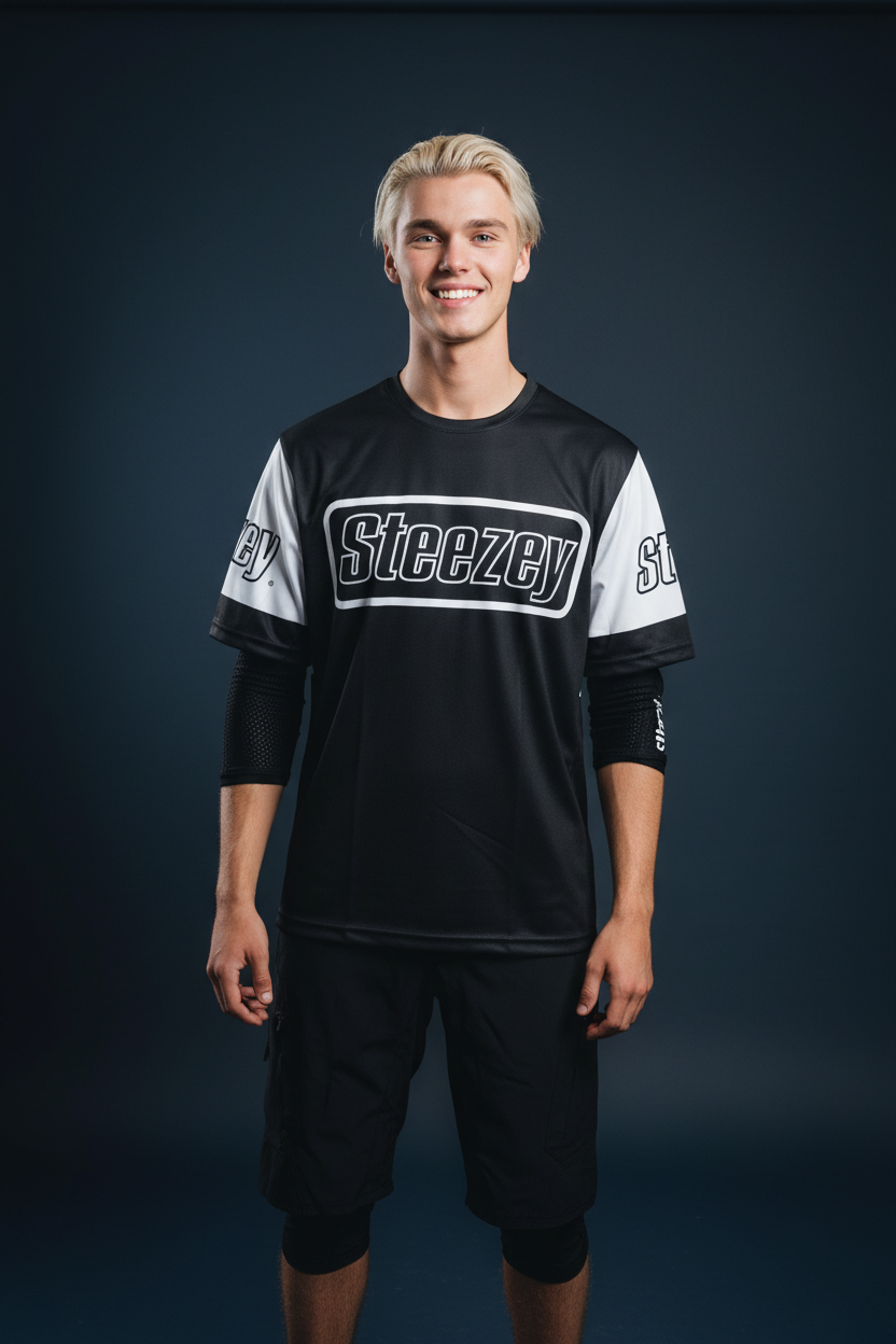 STEEZEY MTB B/W UpDraft Short Sleeve Jersey
