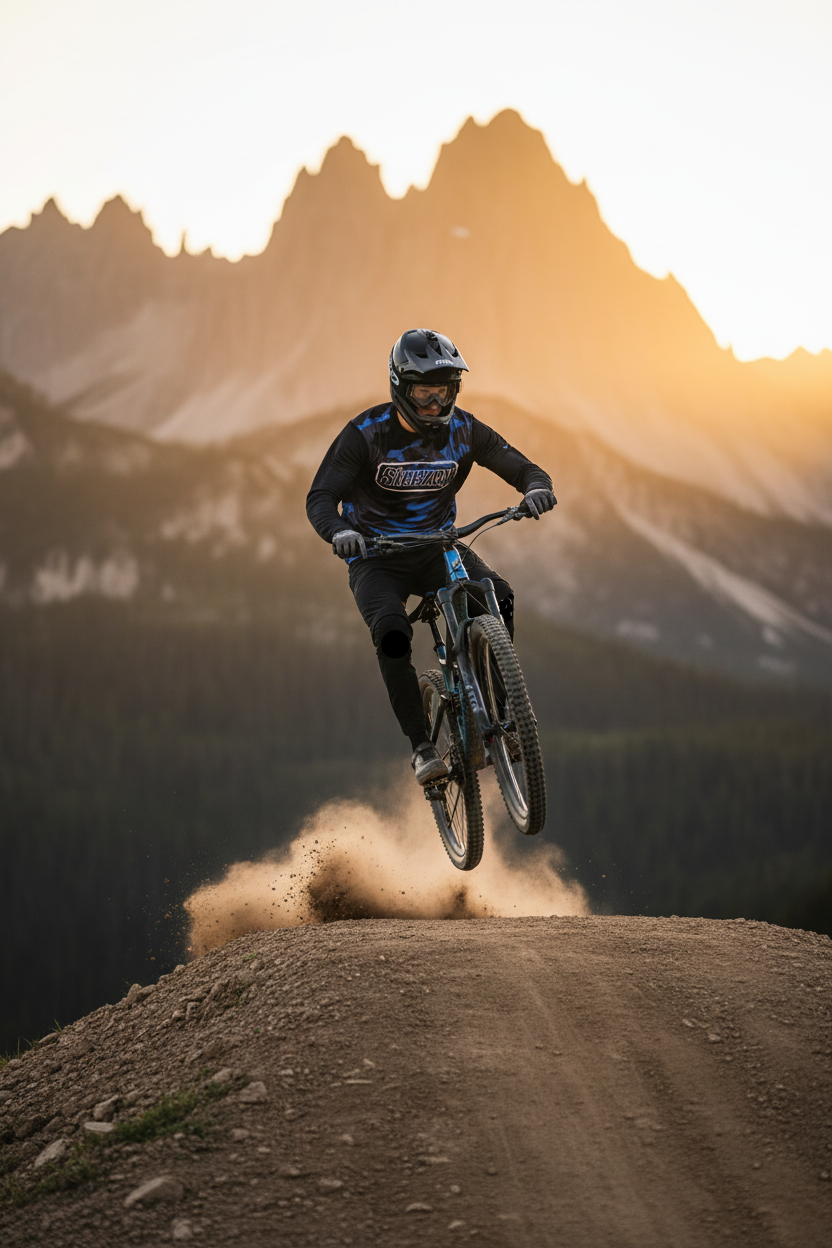 Steezey MTB Blue Camo Long Sleeve Jersey